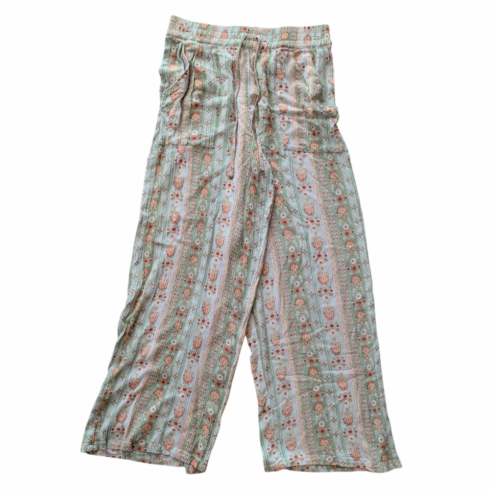 Bohemian Floral Wide Leg Pants